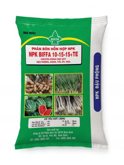 PHÂN BÓN HỖN HỢP NPK NPK BIFFA 10-15-15 + TE