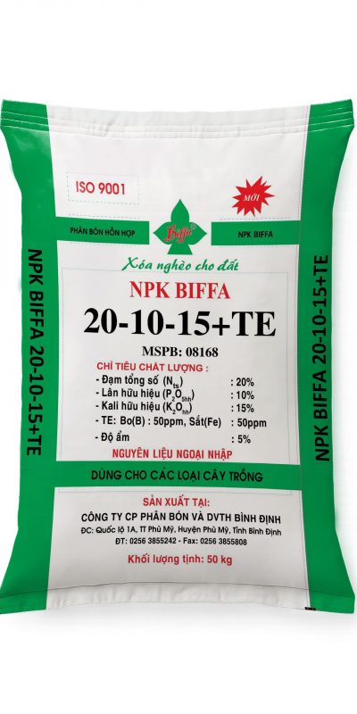 PHÂN BÓN HỖN HỢP NPK BIFFA 20-10-15+TE