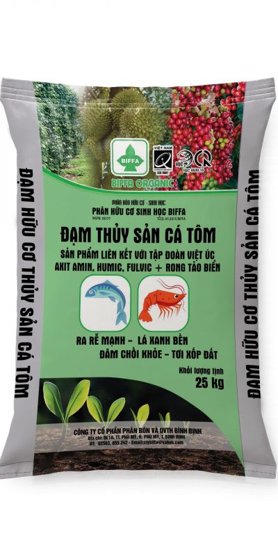 PHÂN HỮU CƠ SINH HỌC BIFFA - BIFFA ĐẠM THỦY SẢN CÁ TÔM