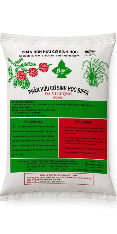 PHÂN BÓN HỮU CƠ - SINH HỌC BIFFA