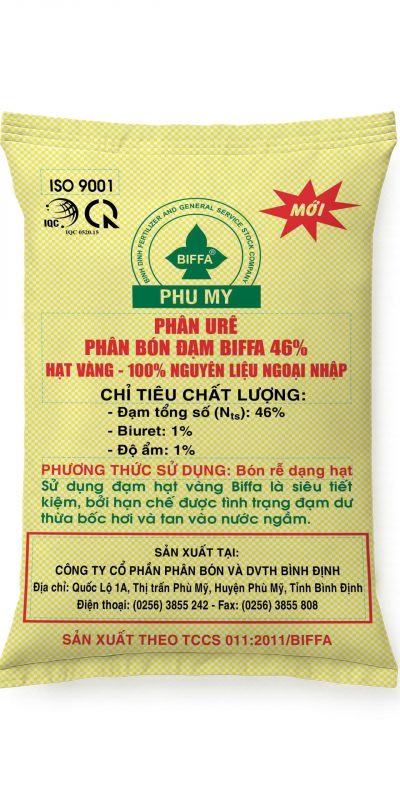 PHÂN URÊ PHÂN BÓN ĐẠM BIFFA 46 % HẠT VÀNG